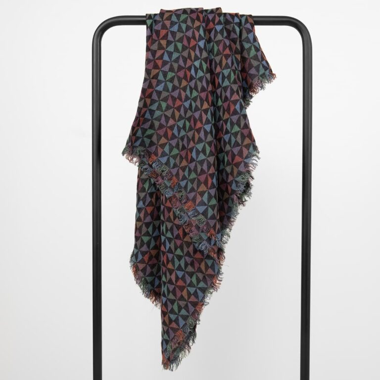 Multicolour linen scarf