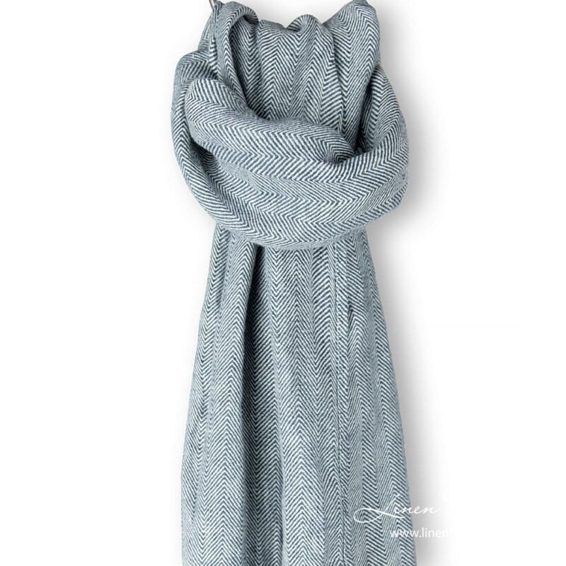 Blue linen shawl ULTRA.