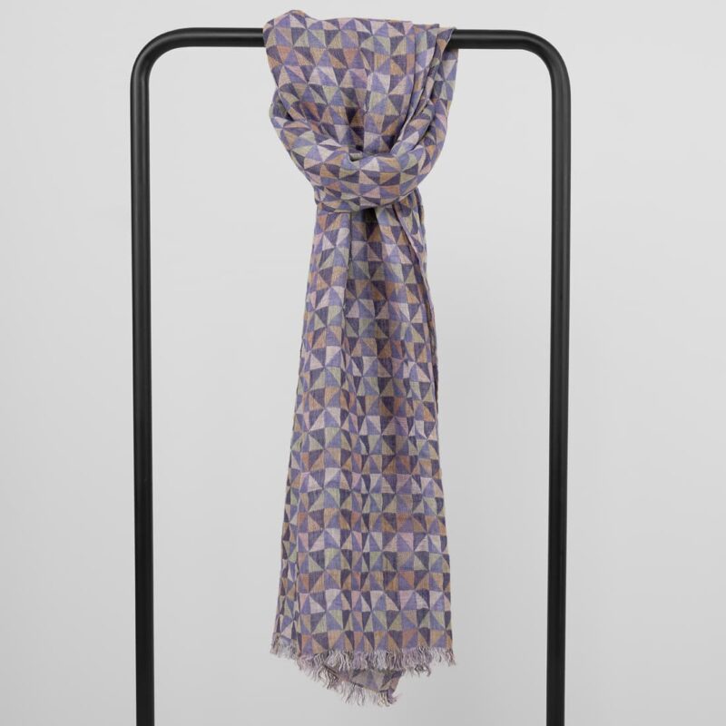 Violet linen shawl