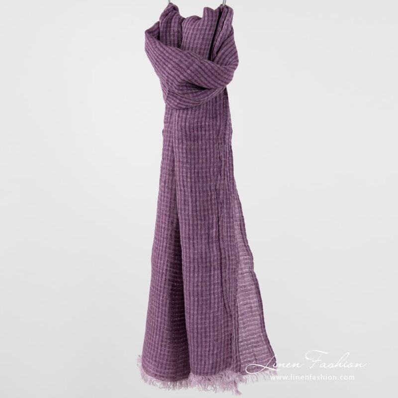 MARE violet linen shawl