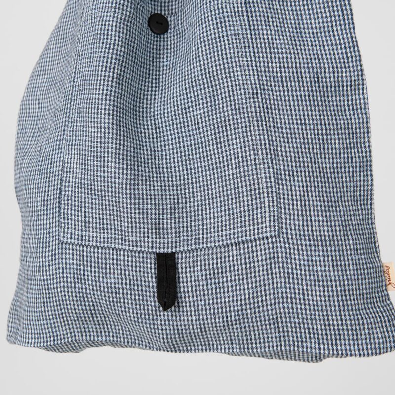 SAGA blue tote bag, with pocket