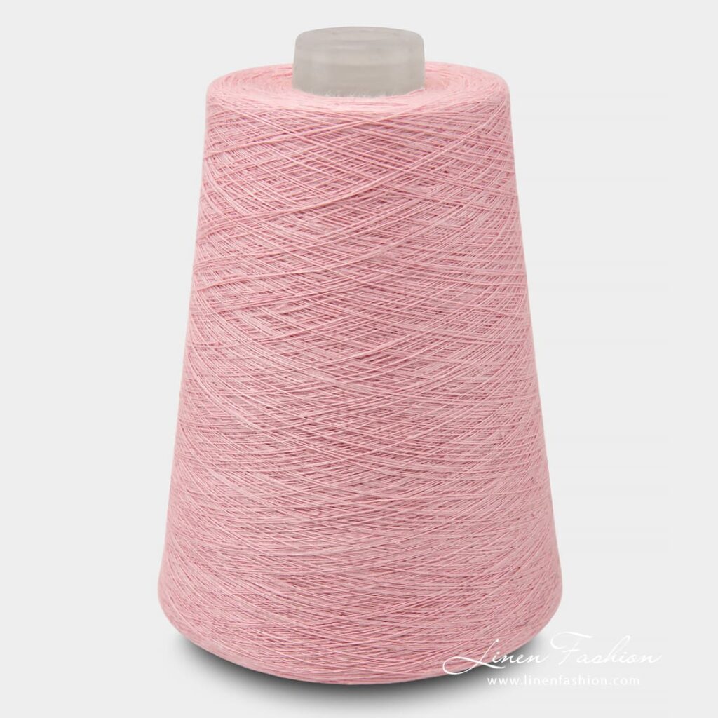 Linen Yarns In Pink Colour