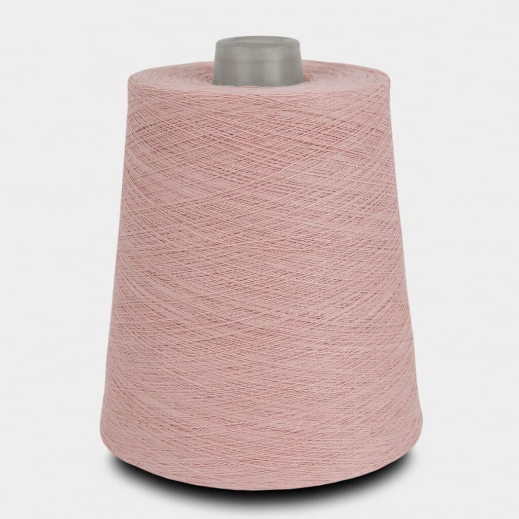 Cotton yarn pastel pink