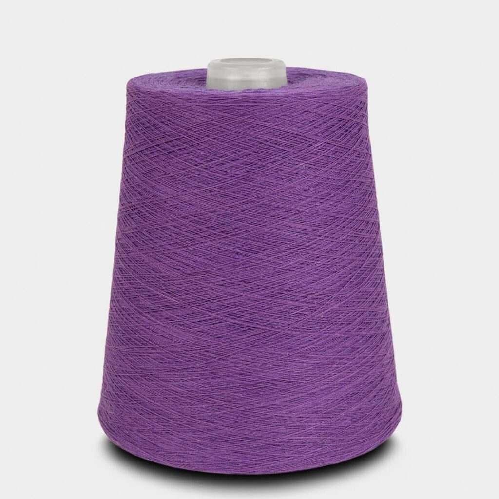 Cotton yarn blueish violet