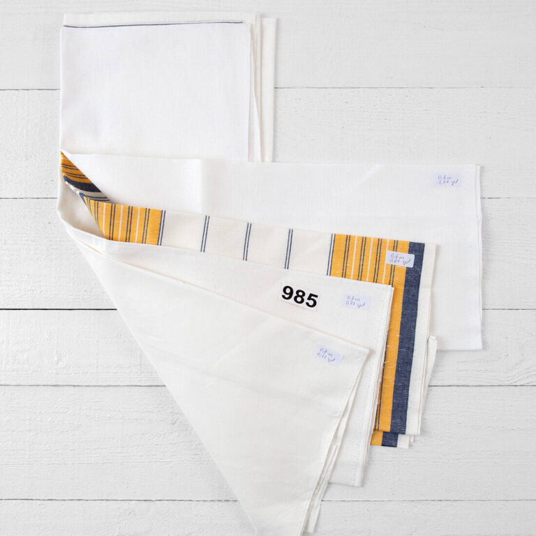 Linen Cotton Fabric Cuts, Set No. 985