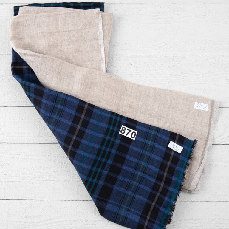 Washed Linen Fabric Cuts, Set No. 870