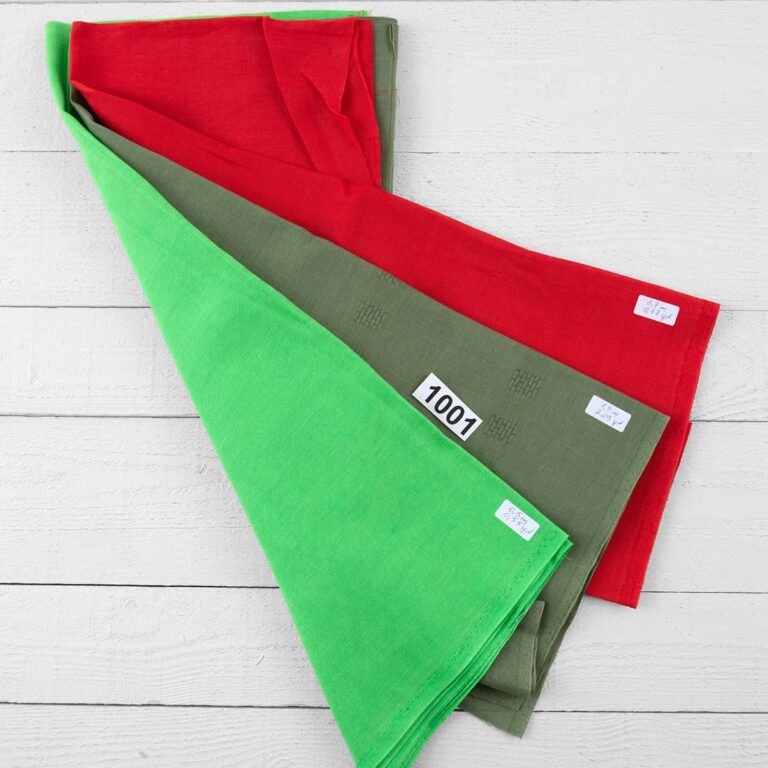 Linen Cotton Fabric Cuts, Set No. 1001