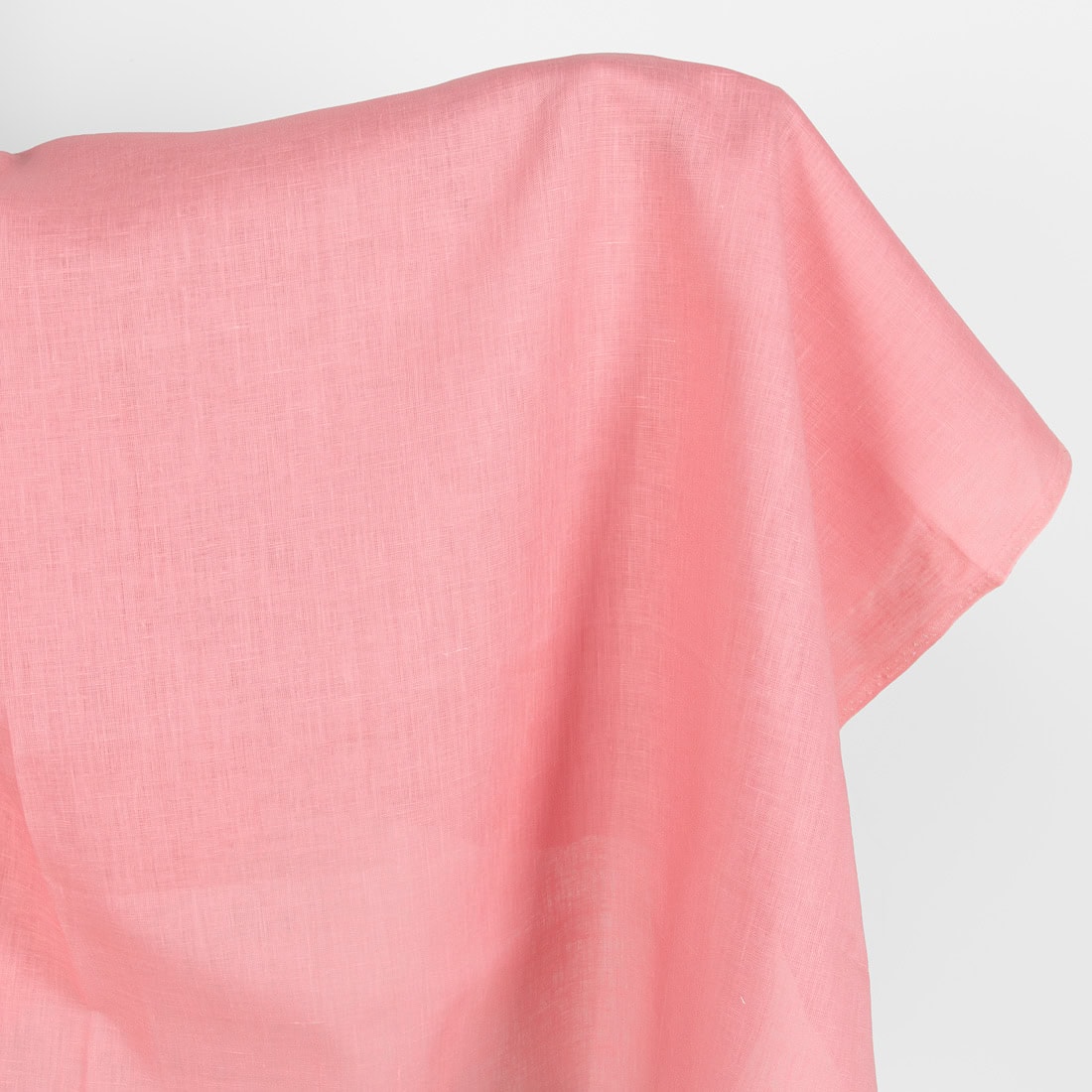 Linen fabric bright pink