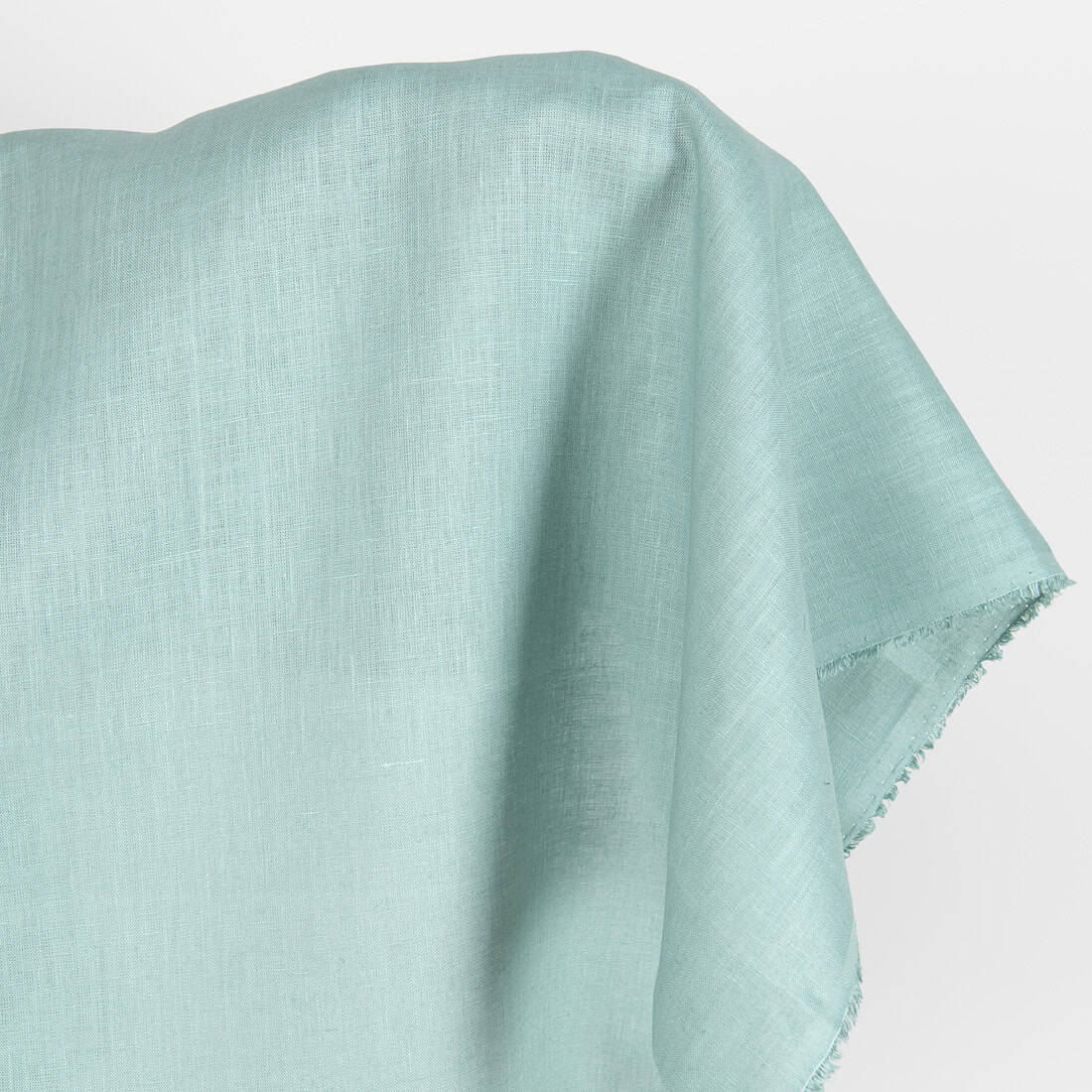 Linen fabric in jadeite colour