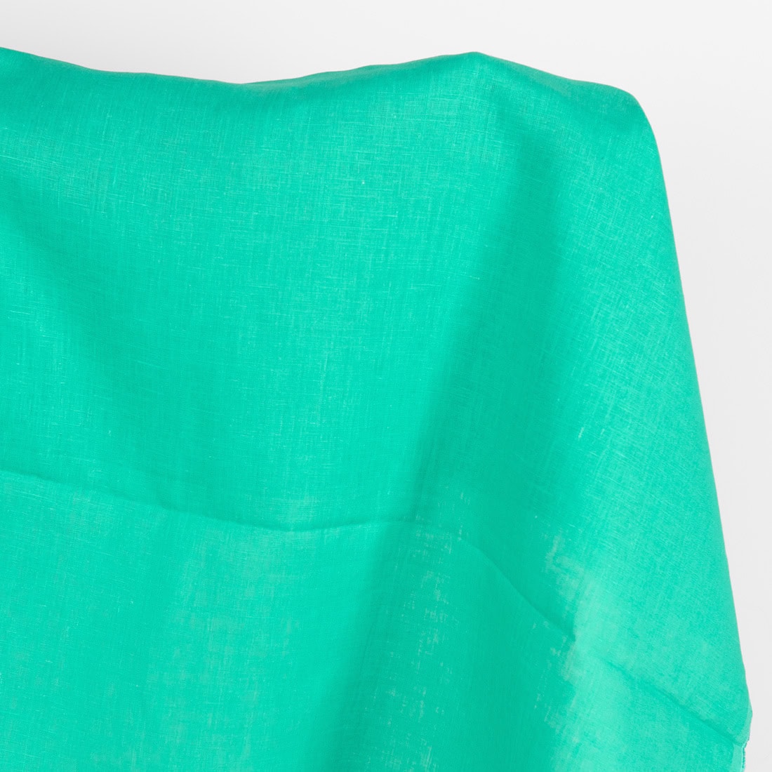 Pure linen fabric in green