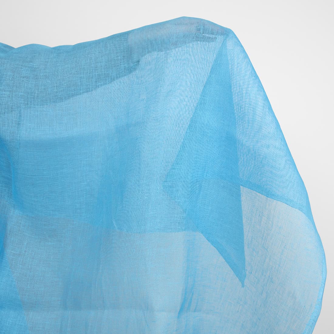 bright blue linen fabric